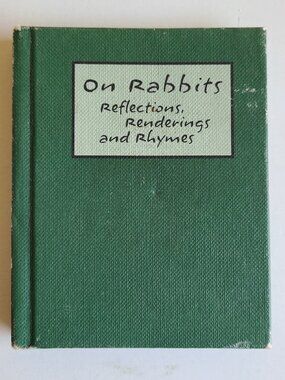 5/$15 Vintage Kids Book Hallmark On Rabbits Small 4" HC 1994 Spring Easter Mini